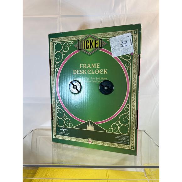 NEW Wicked PINK Glinda Frame Wall Clock Good Witch - Picture 10 of 11